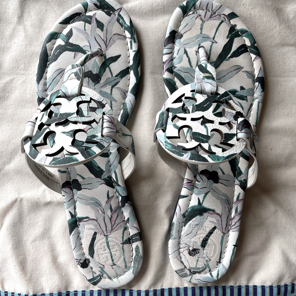 Tory Burch Miller Floral Print Sandal